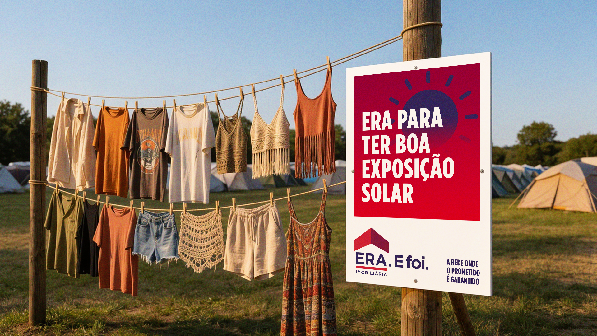 Estendal com ótima exposição solar